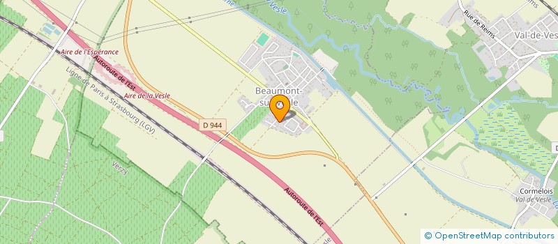 localisation de l'entreprise MADAME MAGALI LEFEVRE  BEAUMONT-SUR-VESLE