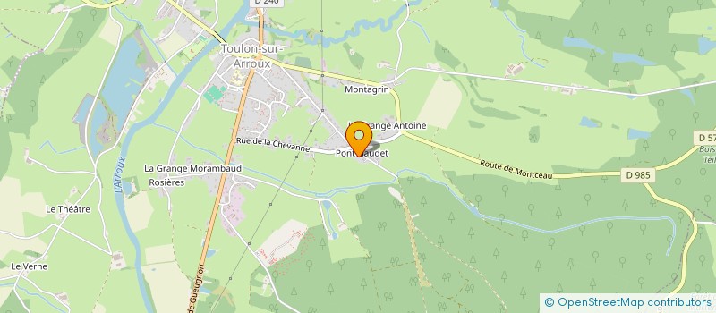 localisation de l'entreprise MADAME MAGALI LEONARD  TOULON-SUR-ARROUX