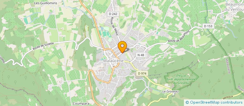 localisation de l'entreprise MADAME MAGALI LIEGEOIS  MALAUCENE