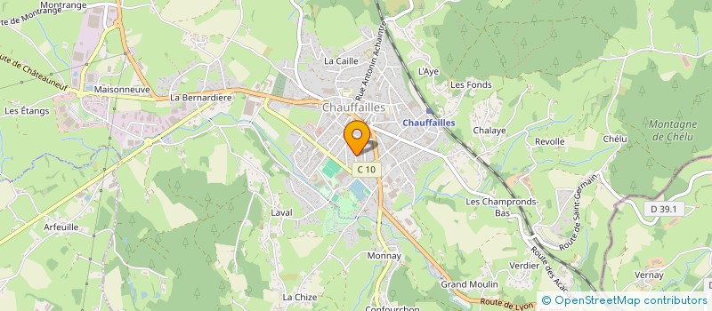 localisation de l'entreprise MADAME MAGALI LIEVRE à CHAUFFAILLES