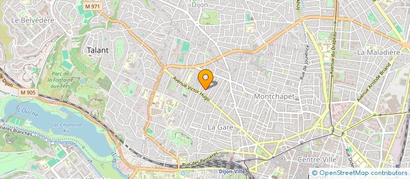 localisation de l'entreprise MADAME MAGALI LILIANE CARRIERE  DIJON