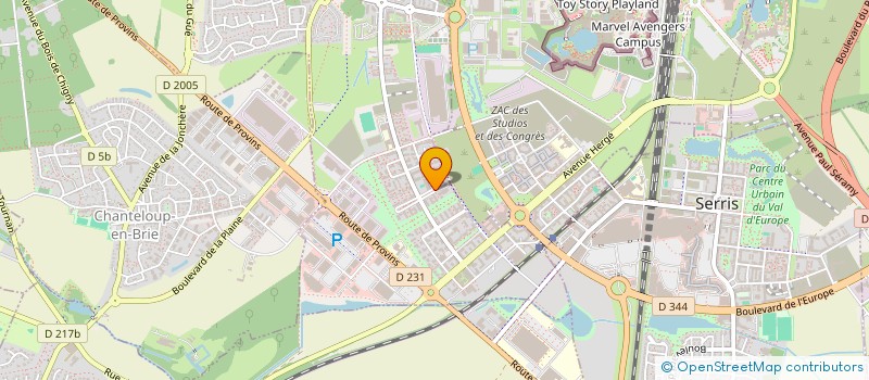 localisation de l'entreprise MADAME MAGALI LOLO  MONTEVRAIN