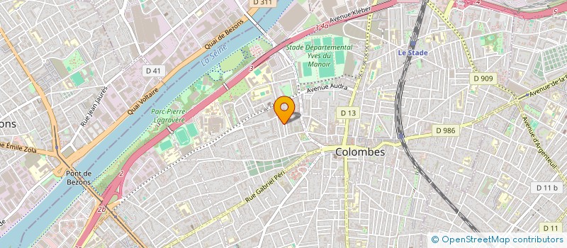 localisation de l'entreprise MADAME MAGALI LOYE à COLOMBES