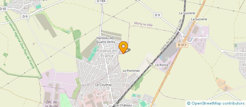 localisation de l'entreprise MADAME MAGALI LUYSSEN  PUISEUX-EN-FRANCE