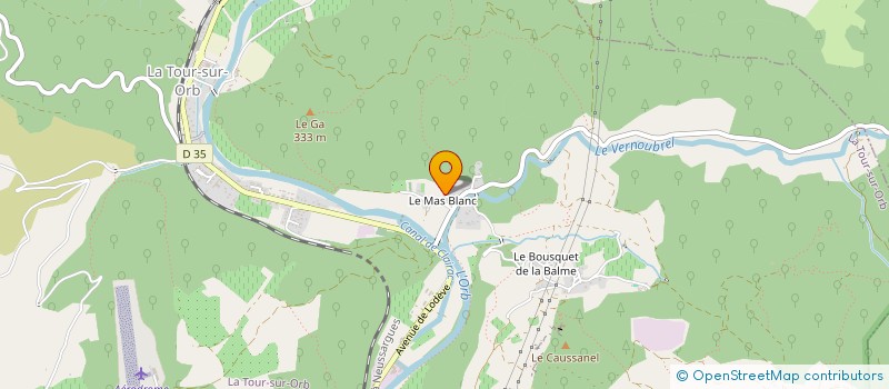 localisation de l'entreprise MADAME MAGALI MAGNAN à LA TOUR-SUR-ORB