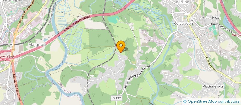 localisation de l'entreprise MADAME MAGALI MALHERBE  VILLEFRANQUE