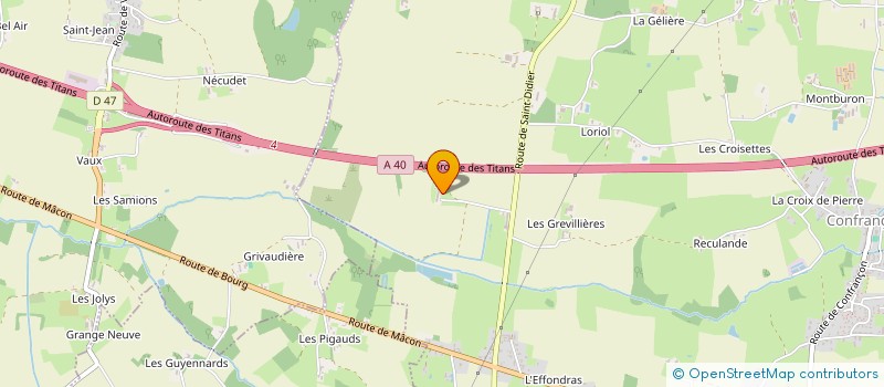 localisation de l'entreprise MADAME MAGALI MARCHANDISE  CONFRANCON