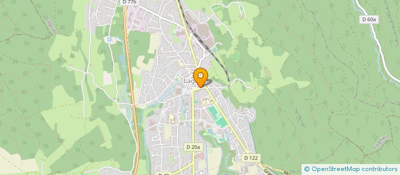 localisation de l'entreprise MADAME MAGALI MARCHANDISE  LAGNIEU