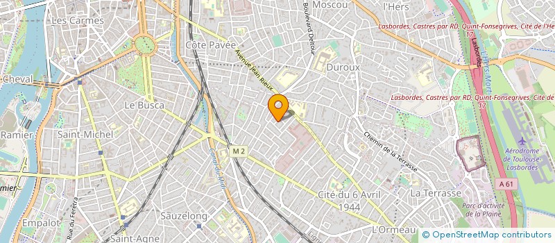 localisation de l'entreprise MADAME MAGALI MARINIERE  TOULOUSE