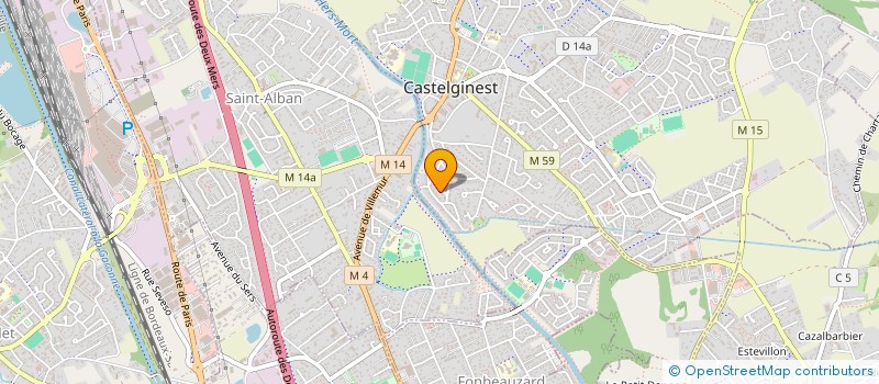 localisation de l'entreprise MADAME MAGALI MARQUES  CASTELGINEST