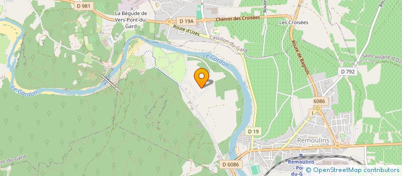 localisation de l'entreprise MADAME MAGALI MARQUET  REMOULINS