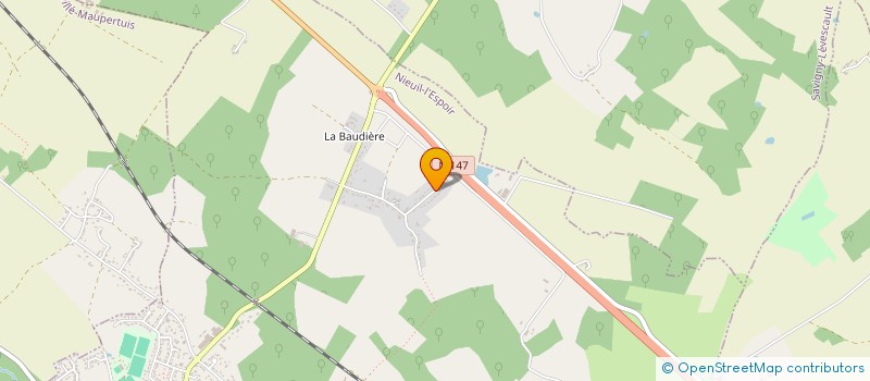 localisation de l'entreprise MADAME MAGALI MARTEAU  NIEUIL-L'ESPOIR