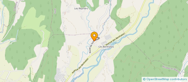 localisation de l'entreprise MADAME MAGALI MARTIN  MIRABEL-ET-BLACONS