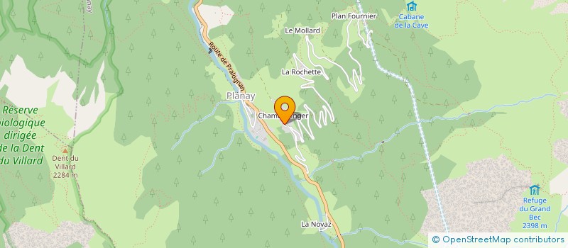 localisation de l'entreprise MADAME MAGALI MARTIN  CHAMPAGNY-EN-VANOISE