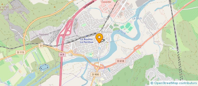 localisation de l'entreprise MADAME MAGALI MARTINEZ  LE BOULOU