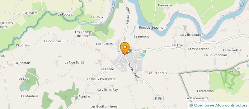 localisation de l'entreprise MADAME MAGALI MASSARD  GUITTE