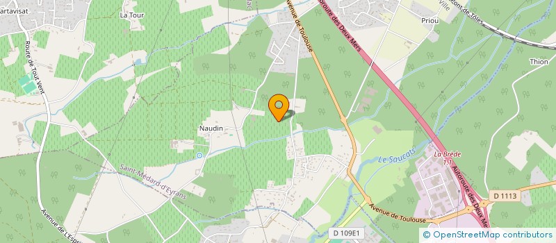 localisation de l'entreprise MADAME MAGALI MAURY  SAINT-MEDARD-D'EYRANS