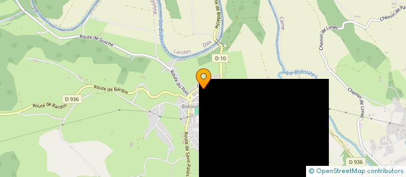 localisation de l'entreprise MADAME MAGALI MENARD  BIDACHE