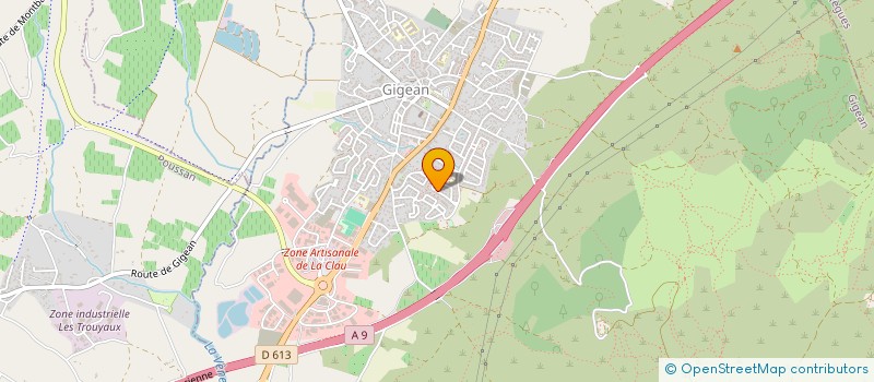 localisation de l'entreprise MADAME MAGALI MENDONCA  GIGEAN