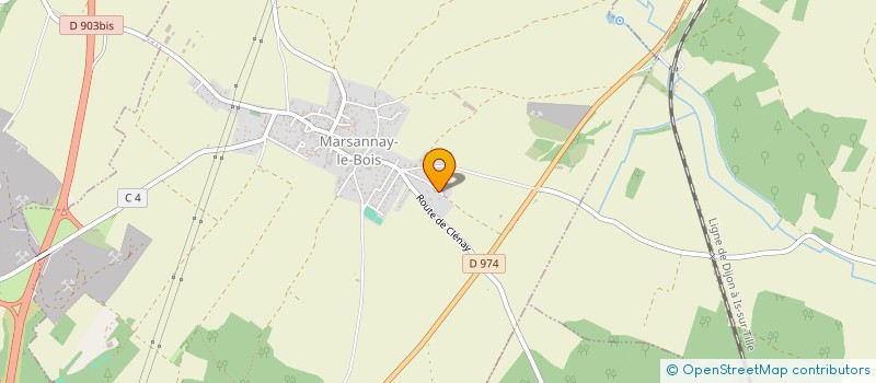 localisation de l'entreprise MADAME MAGALI MENETRIER  MARSANNAY-LE-BOIS