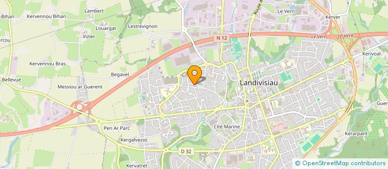 localisation de l'entreprise MADAME MAGALI MENEZ  LANDIVISIAU