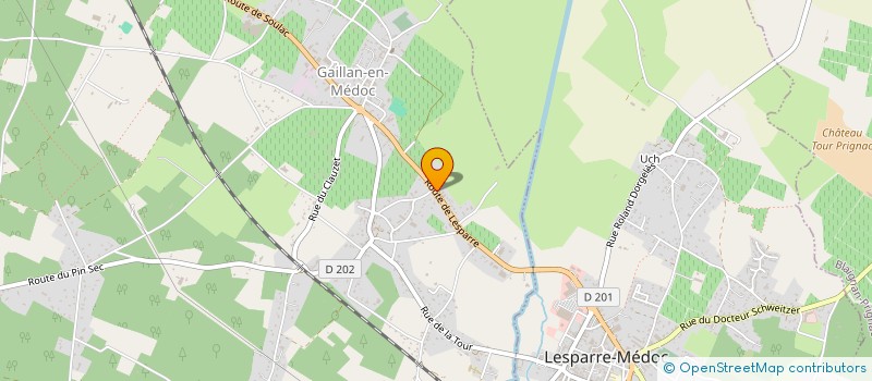 localisation de l'entreprise MADAME MAGALI MIALHE  GAILLAN-EN-MEDOC