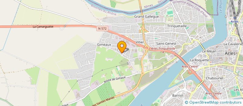 localisation de l'entreprise MADAME MAGALI MIRABEL  ARLES