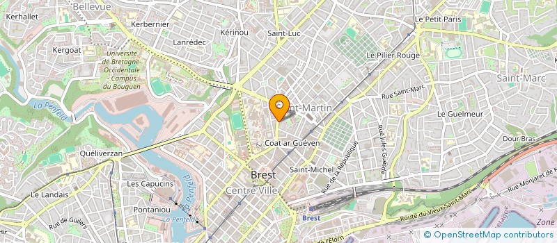 localisation de l'entreprise MADAME MAGALI MITTEAUX à BREST