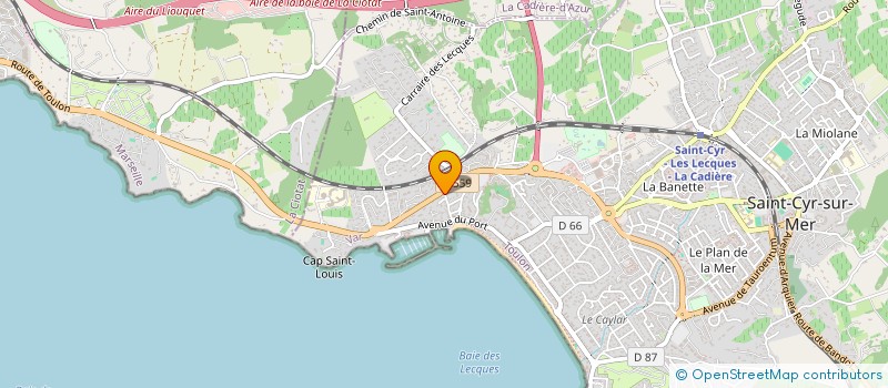 localisation de l'entreprise MADAME MAGALI MOGGIO à SAINT-CYR-SUR-MER