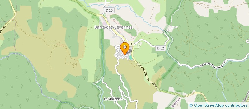 localisation de l'entreprise MADAME MAGALI MONIER  BARRE-DES-CEVENNES