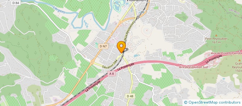 localisation de l'entreprise MADAME MAGALI MONREAL  VIDAUBAN