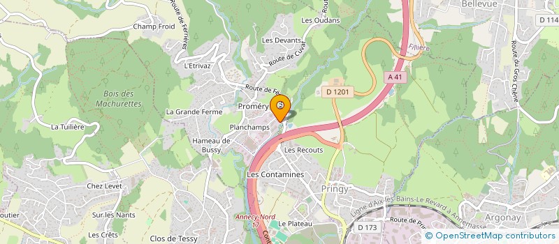 localisation de l'entreprise MADAME MAGALI MORASZ à ANNECY