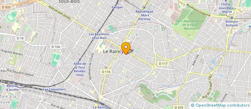 localisation de l'entreprise MADAME MAGALI MOREAU  LE RAINCY