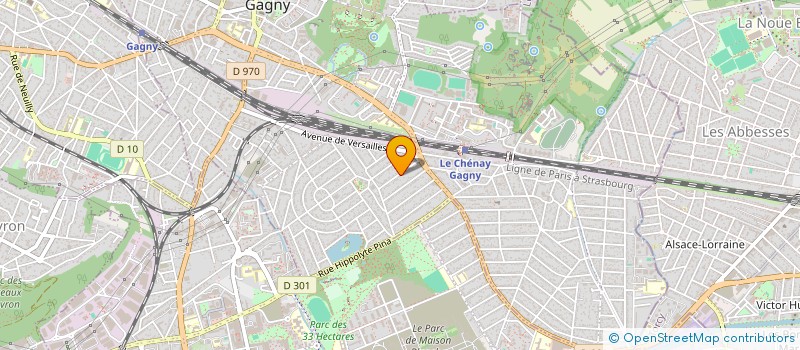 localisation de l'entreprise MADAME MAGALI MORITZ  GAGNY
