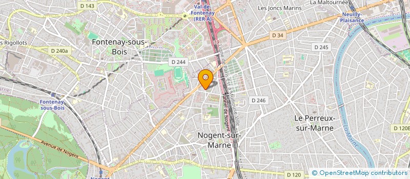 localisation de l'entreprise MADAME MAGALI MOULINET  NOGENT-SUR-MARNE