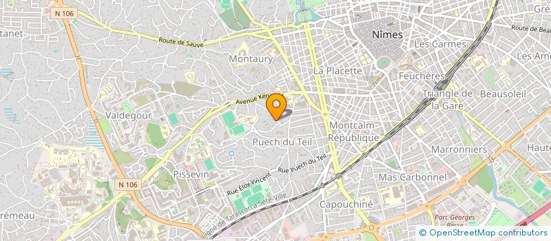 localisation de l'entreprise MADAME MAGALI MOULINIER à NIMES