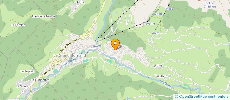 localisation de l'entreprise MADAME MAGALI MOURA  LE GRAND-BORNAND