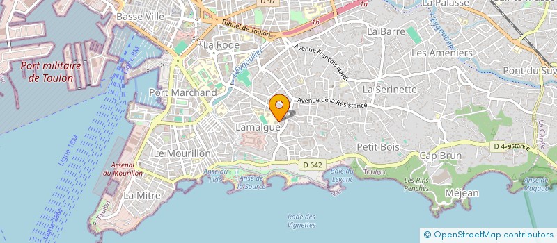 localisation de l'entreprise MADAME MAGALI MUNOZ  TOULON