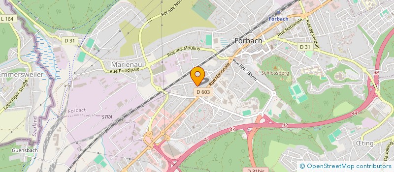 localisation de l'entreprise MADAME MAGALI NARBONE  FORBACH