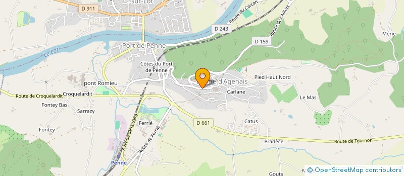 localisation de l'entreprise MADAME MAGALI NERAUDEAU à PENNE-D'AGENAIS