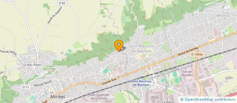 localisation de l'entreprise MADAME MAGALI NOEL  MIRIBEL