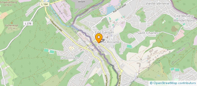 localisation de l'entreprise MADAME MAGALI NOWAK  PETITE-ROSSELLE