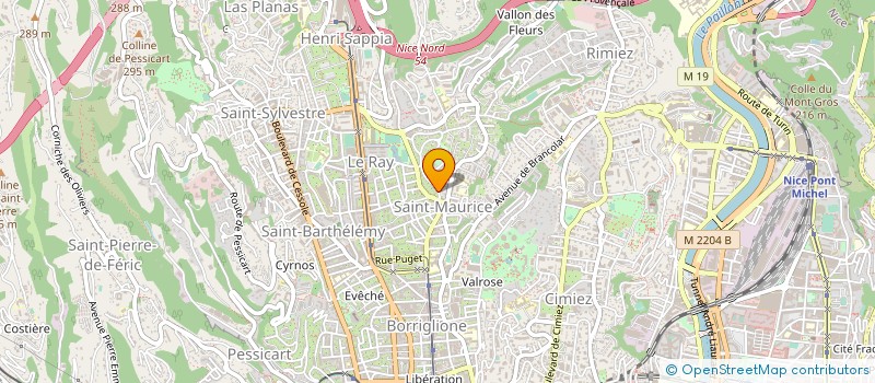 localisation de l'entreprise MADAME MAGALI OCCELLI à NICE