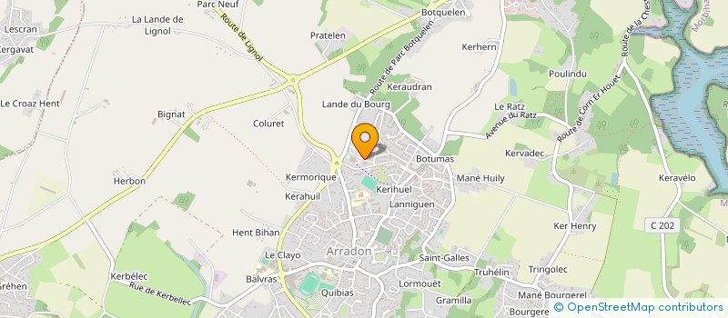 localisation de l'entreprise MADAME MAGALI ODION  ARRADON