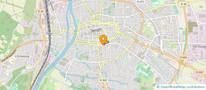 localisation de l'entreprise MADAME MAGALI OLIVETTI  SENS