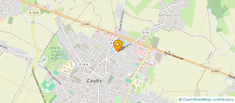 localisation de l'entreprise MADAME MAGALI OUDART  CAUDRY