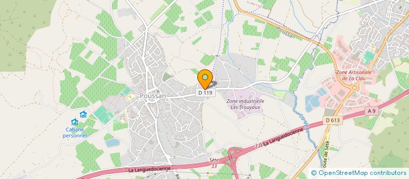 localisation de l'entreprise MADAME MAGALI PAGES  POUSSAN