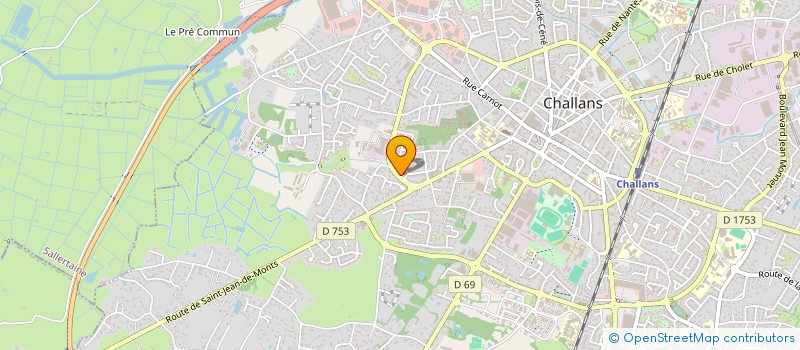 localisation de l'entreprise MADAME MAGALI PAILLAT à CHALLANS