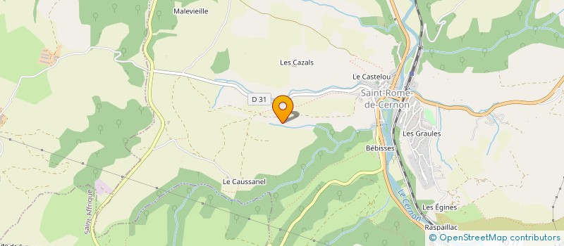 localisation de l'entreprise MADAME MAGALI PAILLORIES  SAINT-ROME-DE-CERNON