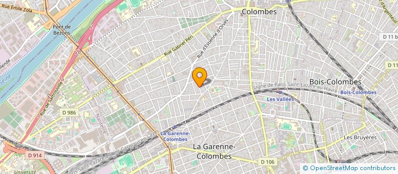 localisation de l'entreprise MADAME MAGALI PANNEVEL  COLOMBES